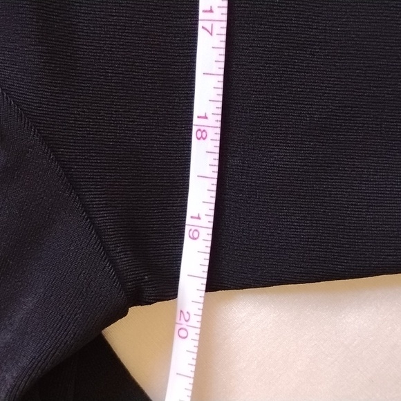 NWT Chico's Travelers Square Neck Dress 2 12 14 Slinky Black Short Sleeve - Picture 8 of 11